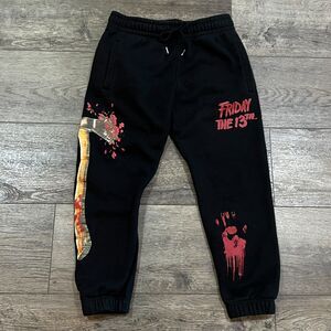 Shoe Palace x Friday the 13th Black Halloween Sweatpants Joggers - Adult Small